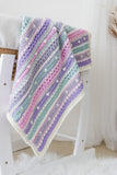 Bobble Stripe Blanket Pattern
