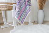 Bobble Stripe Blanket Pattern