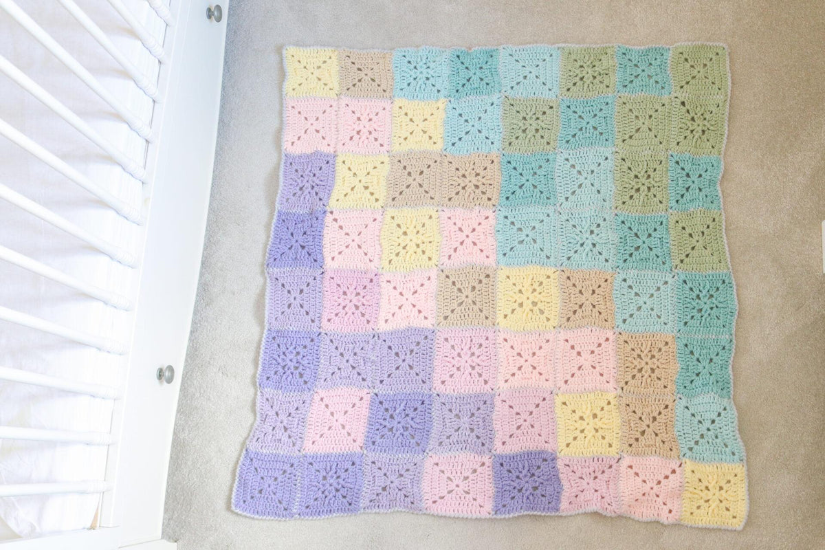 Spring Abstract Blanket – Bella Coco Crochet