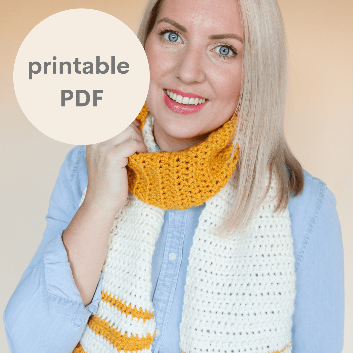 Bcdell Knitted Mini Scarf Mocca