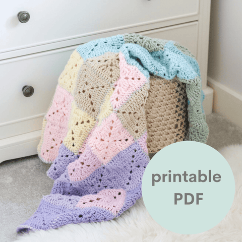 Spring Abstract Blanket – Bella Coco Crochet