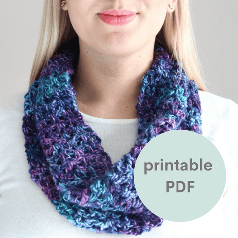 V Stitch Cowl Crochet Pattern